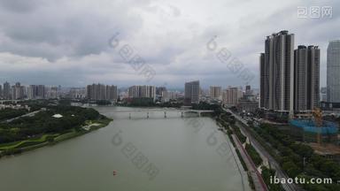 广西柳州凌铁大桥航拍